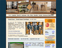 Tablet Screenshot of parkett-kappel.de
